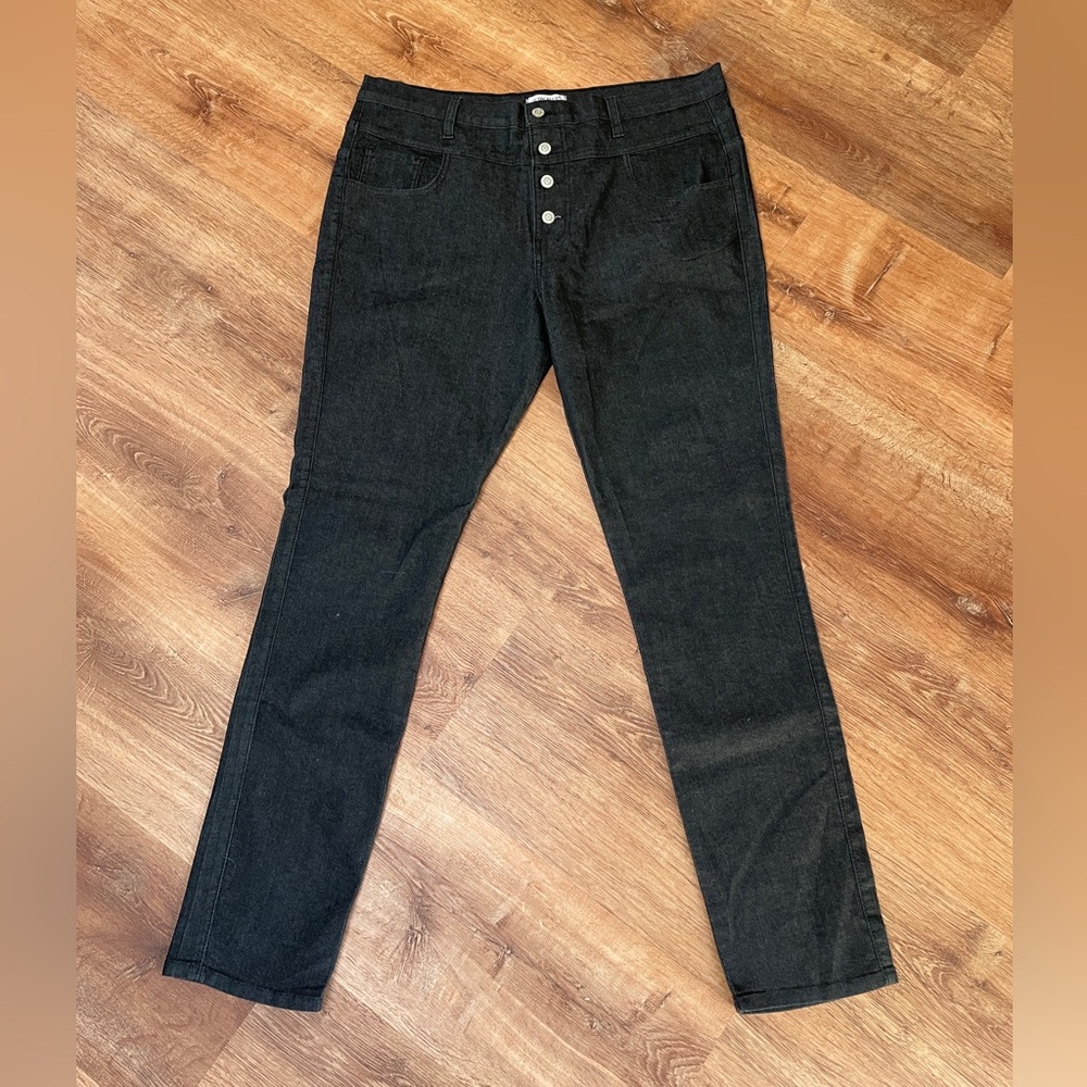 Judy Blue‎ Jeans High Waisted Rise Button Fly Size XXL 2XL Denim Stretch 8163